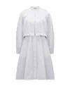 Moncler Shirt Dress In White