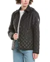 Moncler Hooded Quilted Jacket In Black