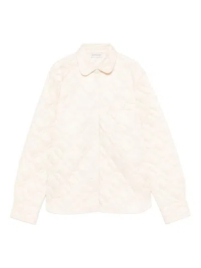 Moncler Womens Quilted Shirt In Neutral
