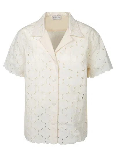 Moncler White Sangallo Shirt In Neutral