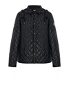 Moncler Hooded Quilted Jacket In Black