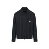 Moncler Plaid Long Sleeve Shirt In Black