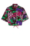 Moncler Floral-print Cotton-poplin Shirt In F57