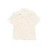 Moncler Broderie-anglaise Short-sleeves Shirt In Neutral