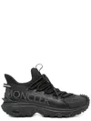 Moncler Black Nylon Sneakers In Black