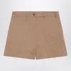 Moncler Beige Cotton Short Women