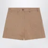 Moncler Beige Cotton Short Women