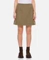 Moncler Checked Wool-blend Miniskirt In Brown