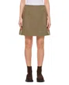 Moncler Checked Wool-blend Miniskirt In Brown