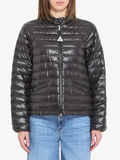 Moncler Short Azalee Down Jacket In Black