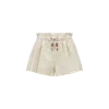 Moncler Relaxed Fit Bermuda Shorts With Elastic Waistband In Blanc