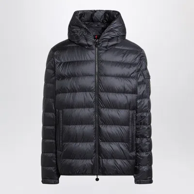 Moncler Short Blue Zip-up Puffer Men