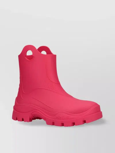 MONCLER SHORT BOOTS WITH PULL TABS AND ROUND TOE