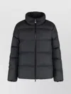 Moncler Short Down Jacket Adjustable Drawstring In Black