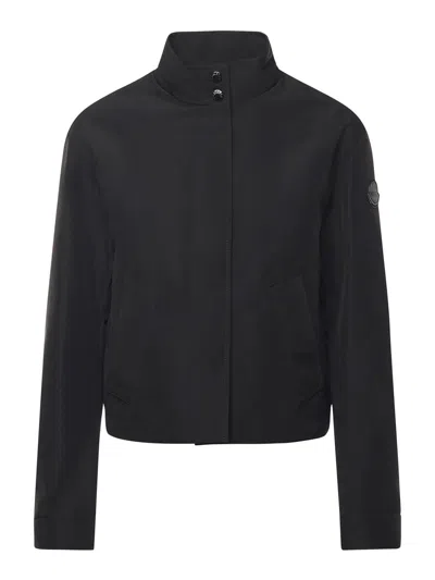 Moncler Short Down Jacket In Black