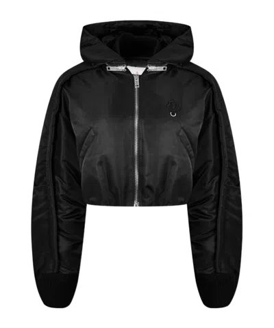 Moncler Short Down Jacket In Black