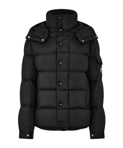 Moncler Short Down Jacket In Black