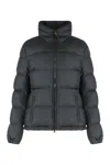 Moncler Short Down Jacket Dourbe In Blue