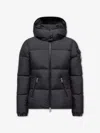 Moncler Fourmines Hooded Short Down Jacket In Black