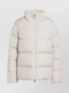 Moncler Short Down Jacket High Collar In White
