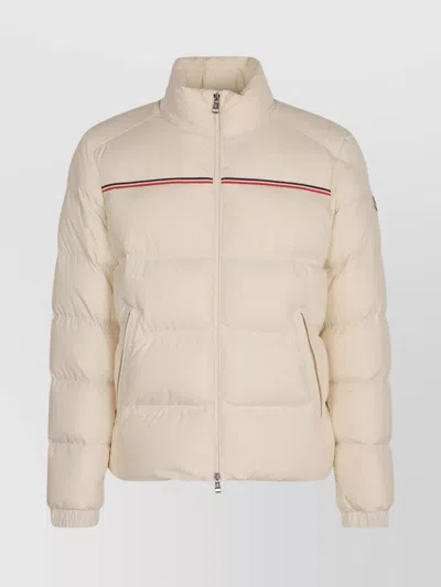 Moncler Short Down Jacket High Collar In Multi