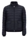 Moncler Lans Padded Nylon Jacket In Blue