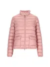 Moncler Lans Short Down Jacket In Pink