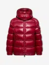 Moncler Maire Short Down Jacket With Hood In Red