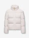 Moncler Short Down Jacket Mornas In Neutral