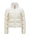 Moncler Short Down Jacket In Nude
