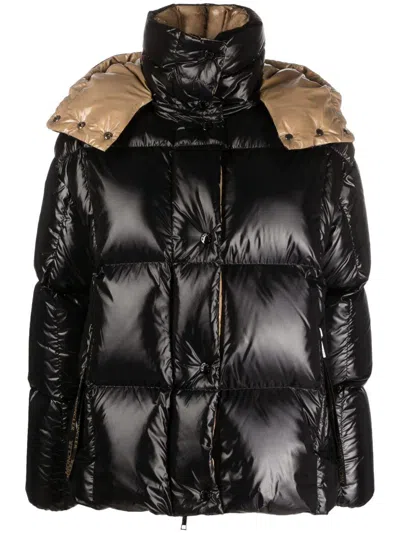 Moncler Karakorum Convertible Hooded Quilted Glossed-ripstop Down Jacket In Black