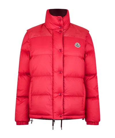Moncler Short Down Jacket In Pink