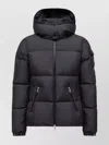 Moncler Fourmines Hooded Short Down Jacket In Black