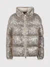 Moncler Anternes Sequin-embroidered Short Down Jacket Beige