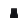 Moncler Short En Piqué De Coton À Bordure Tricolore In Blue