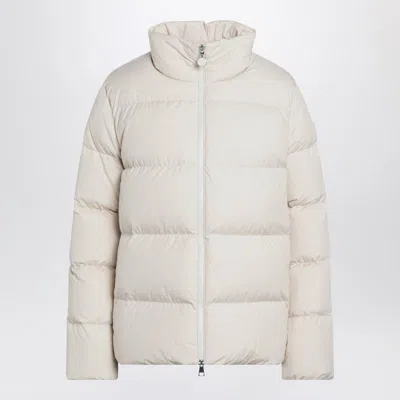 MONCLER SHORT LIGHT BEIGE MAUZUN DOWN JACKET