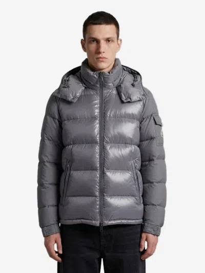 Moncler Maya Quilted Shell Down Jacket In Gray