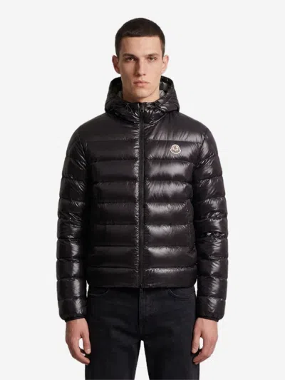 Moncler Packable Micro Ripstop Down Jacket With Adjustable Hood In Black