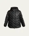Moncler Short Padded Down Jacket In Red