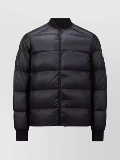 Moncler Vioz Quilted Down Bomber Jacket In Black