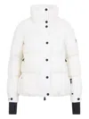 Moncler Anglin Padded Jacket With Logo-patch In White
