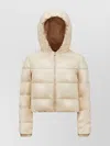 Moncler Short Quilted Down Jacket With Hood Drawstring