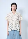 Moncler Short Sleeve Button-down Shirt In White
