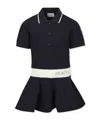 Moncler Short Sleeve Dress In Blue