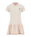 Moncler Polo Shirt Dress In Pink