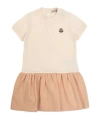 Moncler Short Sleeve Dress In Pink