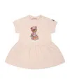 Moncler Short Sleeve Dress In Pink
