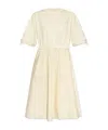 Moncler Cotton Midi Dress In White