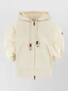 Moncler Drawstring-hood Kangaroo-pocket Jacket In Nude