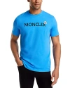 Moncler Slim-fit Logo-flocked Cotton-jersey T-shirt In Open Blue
